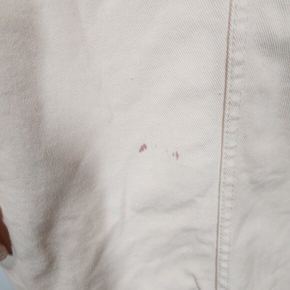 H&M Long Denim Shirt Jacket in Light Pink - Size Small - Picture 10 of 11